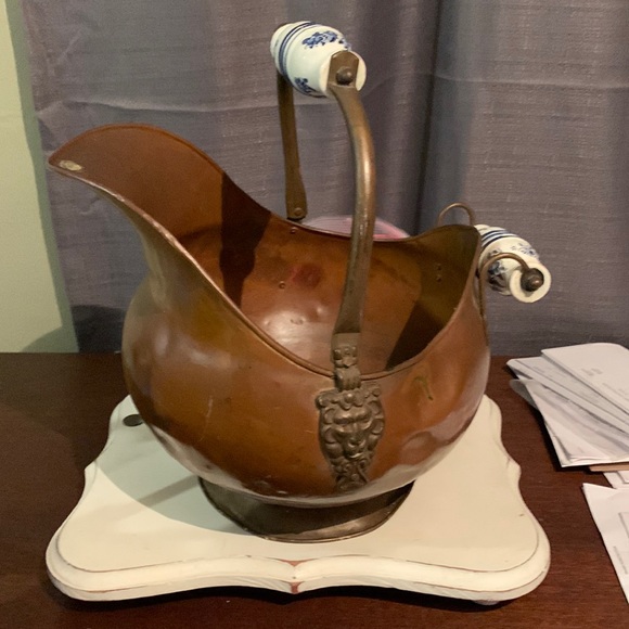Accents Vintage Copper Coal Bucket Poshmark